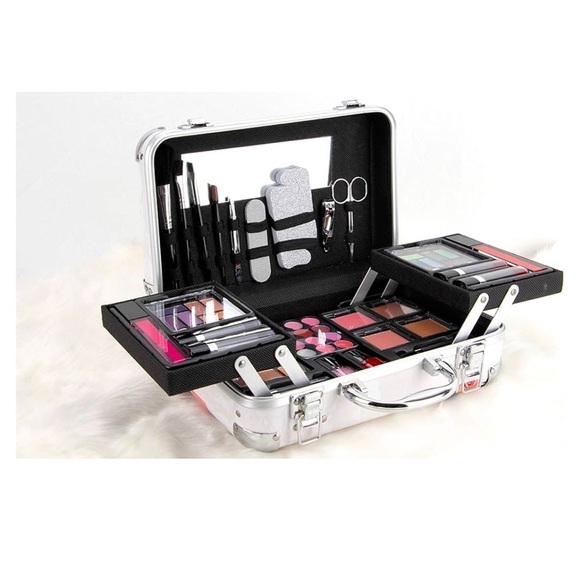 Ver Beauty 6pcs Makeup Gift Set With Extendable Trays and Mirror,Flawless, White - Picture 5 of 5